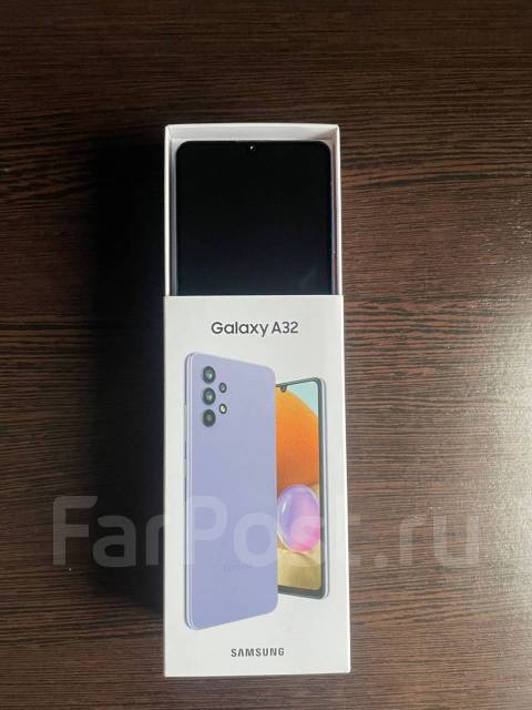 Samsung Galaxy A32, 128 гб, 6.40", моноблок, фиолетовый, 4G LTE, Dual ...