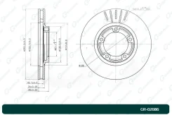 ���� ��������� G-brake Hyundai H1/Starex 97- MMC L300/400/Space GEAR GR02686 ����