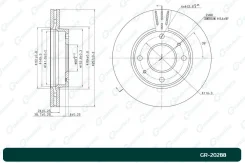 ���� ��������� G-brake Hyundai Elantra 00-06/Matrix 01-08/KIA Cerato GR20288 ����