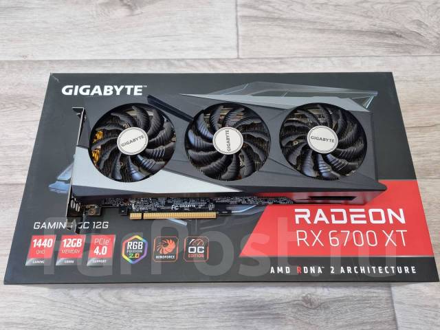 Видеокарта Gigabyte Radeon RX 6700 XT 12GB, б/у, в наличии. Цена: 27 ...