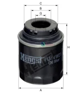 ������ ����.! Audi, Seat, Skoda, VW Hengst Filter H314W01 H314W01 ����