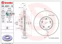 ���� ��������� FORD Transit Connect 06- ����. �����. D=300 Brembo 09A53110 09A53110 ����