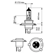 ����� ���������� H4 12V 60/55W Philips Vision +30% Philips 12342PRC1 12342PRC1 ����