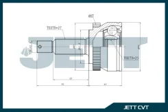 ���� �������� �������� JETT V424090 ABS V424090ABS ����
