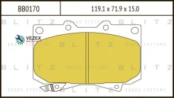 ������� ��������� �������� �������� Toyota Land Cruiser 80/4 Runner 89- Blitz BB0170 BB0170 ����
