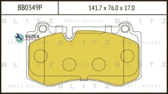 ������� ��������� �������� �������� Mercedes W221 05- Blitz BB0349P BB0349P ����