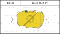 ������� ��������� Toyota Corolla Verso/Caldina 02- ������. Blitz BB0581 BB0581 ����