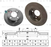 ���� ��������� AUDI 80/90/100 86- ����. Blitz BS0102 BS0102 ����