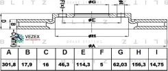���� ��������� Toyota RAV4 94- �����. ����. Blitz BS0122 BS0122 ����