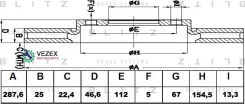 ���� ��������� MB W202/210 95- �����. ����. Blitz BS0136 BS0136 ����