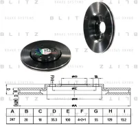���� ��������� Citroen C1 05- �����. ����. Blitz BS0219 BS0219 ����