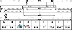 ���� ��������� GM Captiva/Antara 06- �����. ����. Blitz BS0227 BS0227 ����