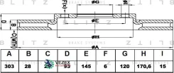 ���� ��������� ������ ������������� Mercedes Sprinter 06-/ VW Crafter 06- Blitz BS0234 BS0234 ����
