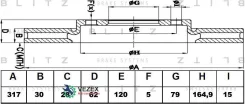 ���� ��������� LAND Rover Discovery/Range Rover/Range Rover Sport 04- �����. ����. Blitz BS0231 BS0231 ����