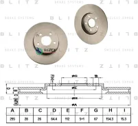 ���� ��������� �������� ������������� Mercedes W204 07- Blitz BS0247 BS0247 ����