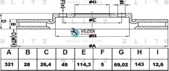 ���� ��������� Hyundai IX55/Santa FE 06- �����. ����. Blitz BS0292 BS0292 ����