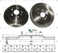 ���� ��������� Lexus RX300/400h 03- ����. Blitz BS0308 BS0308 ����