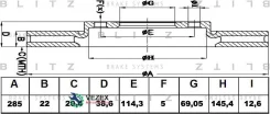 ���� ��������� Mitsubishi Pajero Pinin 99- �����. ����. Blitz BS0418 BS0418 ����