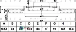 ���� ��������� �������� ������������� VW Amarok 10- Blitz BS0414 BS0414 ����