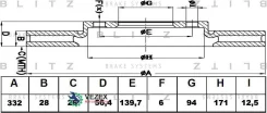 ���� ��������� Mitsubishi Pajero 07- �����. ����. Blitz BS0415 BS0415 ����