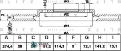 ���� ��������� Mazda MPV 93- ������. Blitz BS0426 BS0426 ����