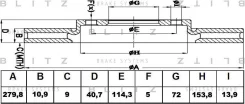���� ��������� ������ Mazda 3/5 00 - Blitz BS0429 BS0429 ����