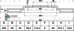 ���� ��������� Nissan Navara/Pathfinder 05- �����. ����. Blitz BS0435 BS0435 ����