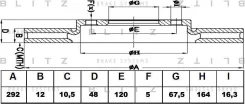 ���� ��������� OPEL Insignia 08- ����. Blitz BS0440 BS0440 ����
