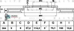 ���� ��������� Honda Accord 08- 2.0-2.4 ����. Blitz BS0452 BS0452 ����