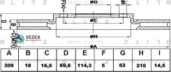 ���� ��������� Lexus RX350 08- ����. Blitz BS0454 BS0454 ����
