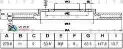 ���� ��������� ������ FORD C-Max/Kuga 12- Blitz BS0468 BS0468 ����