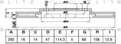 ���� ��������� | ��� | Nissan X-Trail 13- Blitz BS0494 BS0494 ����