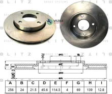���� ��������� Mitsubishi COLT 04- ����. Blitz BS0519 BS0519 ����