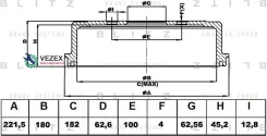 ������� ��������� Hyundai Accent 00- Blitz BT0138 BT0138 ����