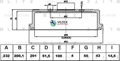 ������� ��������� Toyota Yaris 99- Blitz BT0122 BT0122 ����