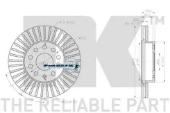 ���� ��������� AUDI A3/Skoda Octavia/VW GOLF 12- �������� ����. D 276��. NK 2047166 2047166 ����