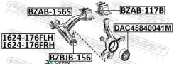 ����� �������� ������ Febest 1624176FRH 1624176FRH ����