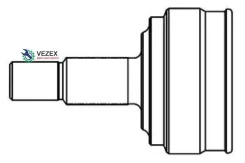 ����(������, ��������, �������, ���������� ������) 26*23*58*52,5 � ABS, �Corolla, �Fielder, �RUNX, �Allex #ZE12# 00-, OPA #CT10, ZCD15 00- GSP 859136...