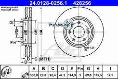   ! 300x28 Hyundai ix35/Sonata/Tucson, KIA Sportage 2.0-3.3 04 ATE 24012802561 24.0128-0256.1 24012802561 