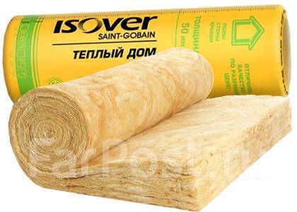 Минеральная вата утеплитель Изовер Теплый Дом-ТВИН-50х1220х7000 мм, в ...