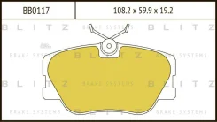 ������� ��������� �������� �������� Mercedes W124/W210 93- Blitz BB0117 BB0117 ����