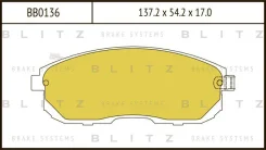 ������� ��������� �������� �������� Nissan Tiida/Maxima 07-Suzuki SX4 06- Blitz BB0136 BB0136 ����