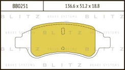������� ��������� �������� �������� Citroen C4/Berlingo 96-Peugeot Partner 00- Blitz BB0251 BB0251 ����