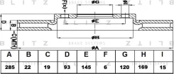 ���� ��������� ������ ������������� Mercedes Sprinter 96-VW LT 28-46 96- Blitz BS0130 BS0130 ����