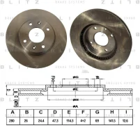 ���� ��������� �������� ������������� Hyundai Sonata/Elantra 00- Blitz BS0218 BS0218 ����