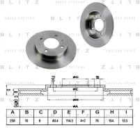 ���� ��������� ������ Hyundai Lantra 90- Blitz BS0286 BS0286 ����