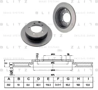���� ��������� | ��� | Mitsubishi Lancer/Outlander/Space Runner/Eclipse 95- Blitz BS0305 BS0305 ����