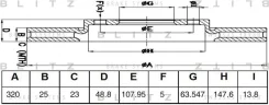 ���� ��������� �������� ������������� FORD Focus/Kuga 11- Blitz BS0466 BS0466 ����