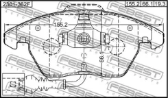 ������� ��������� �������� AUDI A3/S3/Sportb. /LIM. /QU 2004-2013 [RDW] Febest 2301362F 2301362F ����