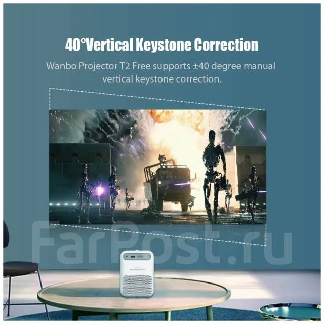 Проектор wanbo T2 free 720, новый, в наличии. Цена: 6 490₽ во Владивостоке